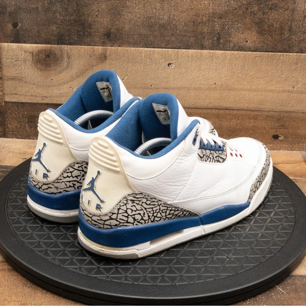 Nike Air Jordan 3 Retro OG True Blue Mens Shoes Size 10.5 136064-104  2011 - Picture 9 of 9